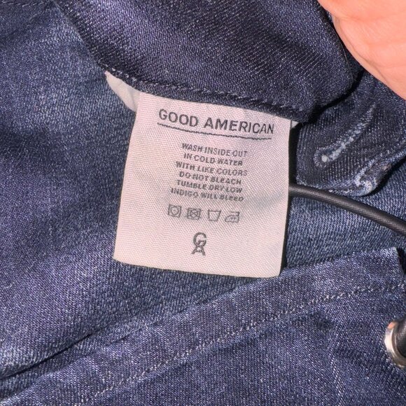 A0011 Good American Good Legs High Rise Back Lace-Up Skinny Jeans Sz 6 - Picture 8 of 13